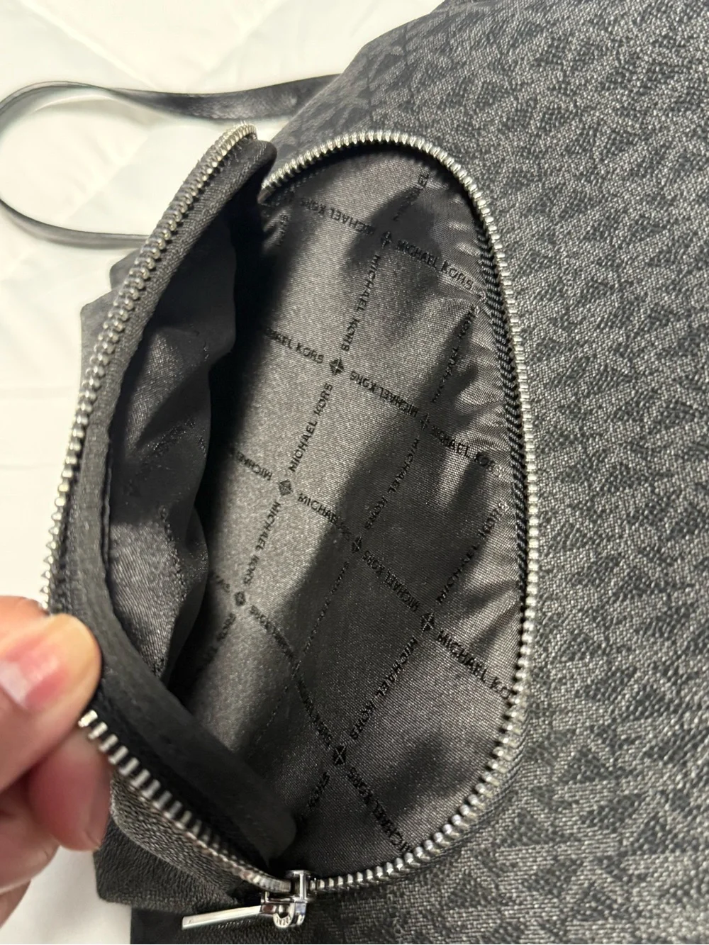 Michael Kors Black/Charcoal MK Signature Backpack